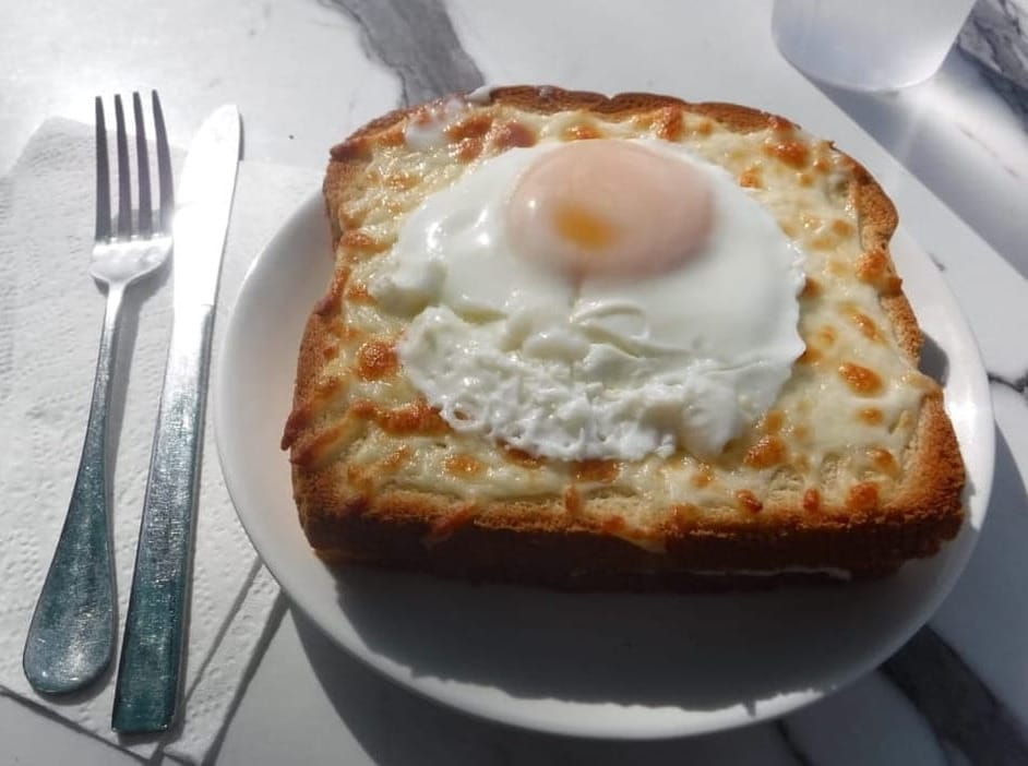 a good sandwich - the croque madame at cafe parisien