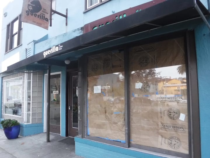 guerilla cafe closed